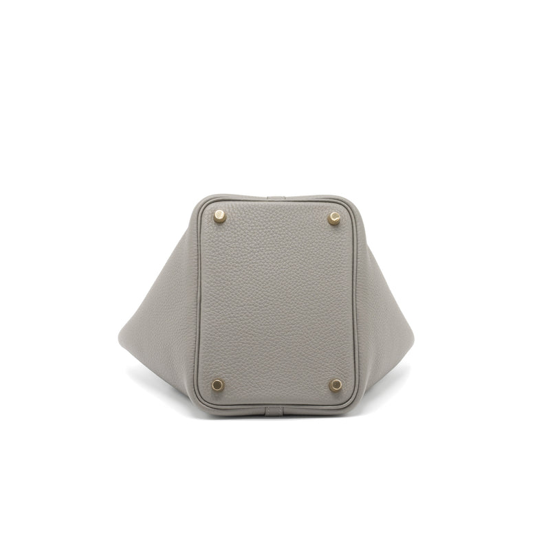 Hermes Picotin 18 Lock Bag Clemence 0L Gris Meyer GHW Stamp U
