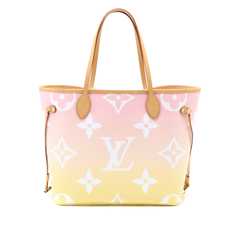 LOUIS VUITTON Monogram Giant Spring In The City Neverfull MM Midnight  Fuchsia 1117581