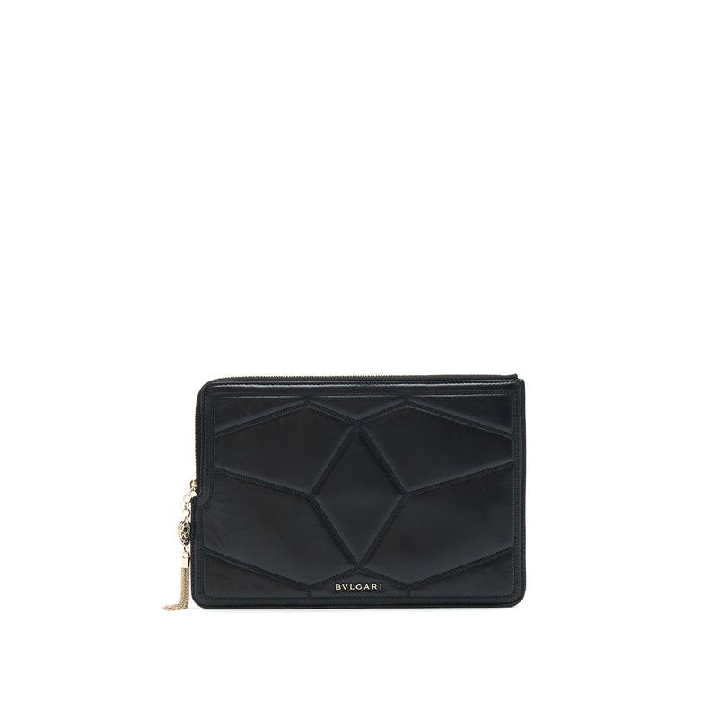 Bvlgari serpenti Clutch Black with LGHW