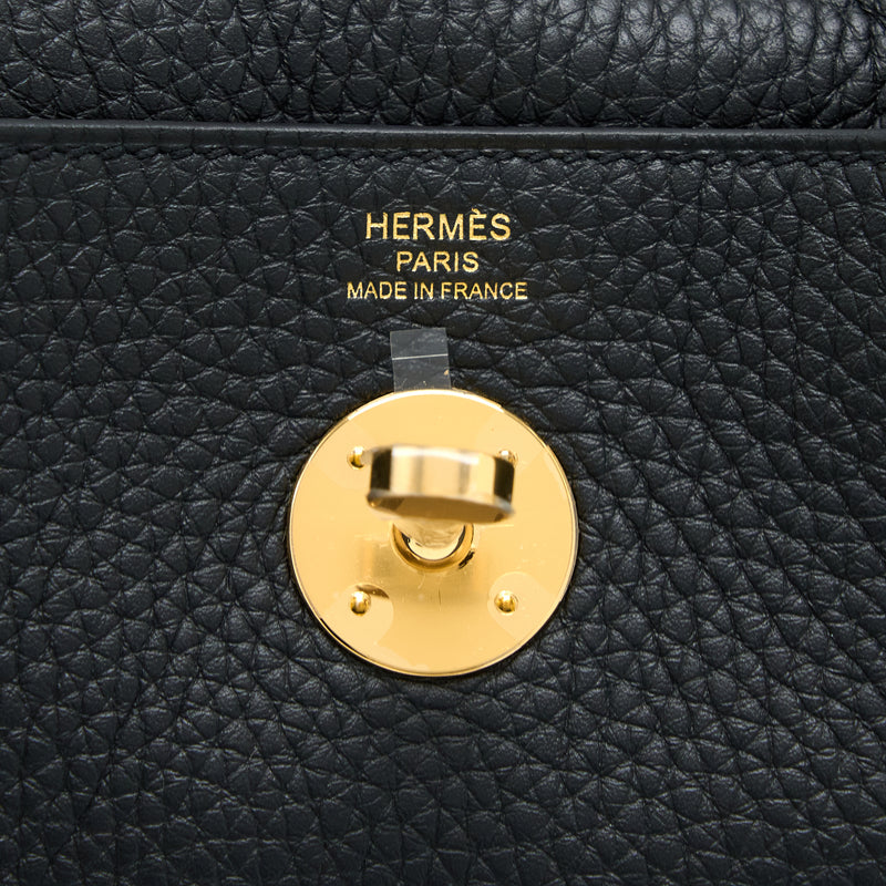 Hermes Lindy 26 Clemence Black GHW Stamp U