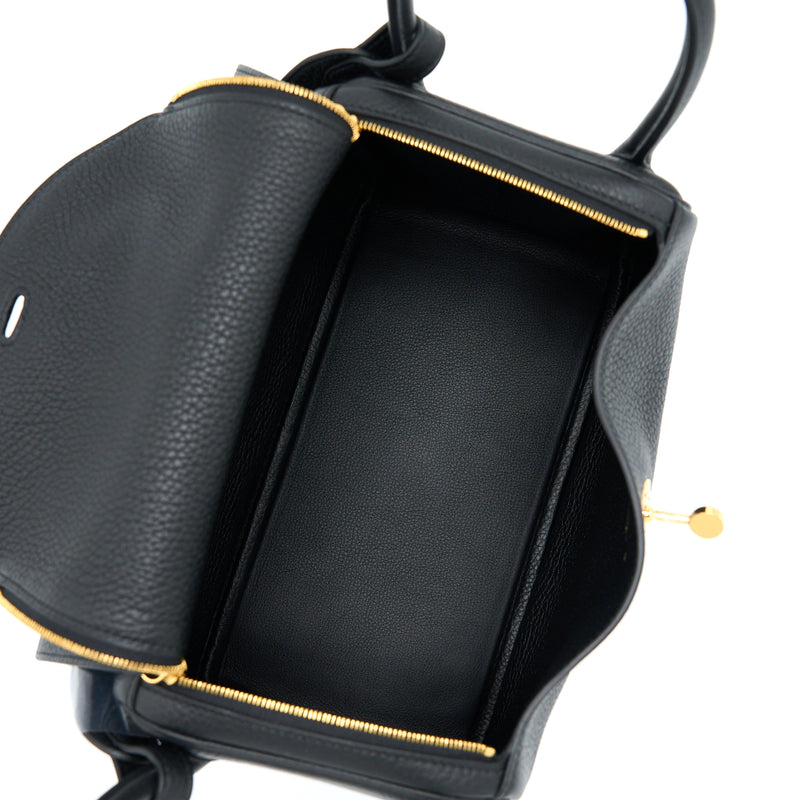 Hermes Lindy 26 Clemence Black GHW Stamp U