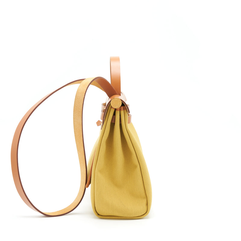 Hermes Herbag 31 Ginger / Nature GHW Stamp Z