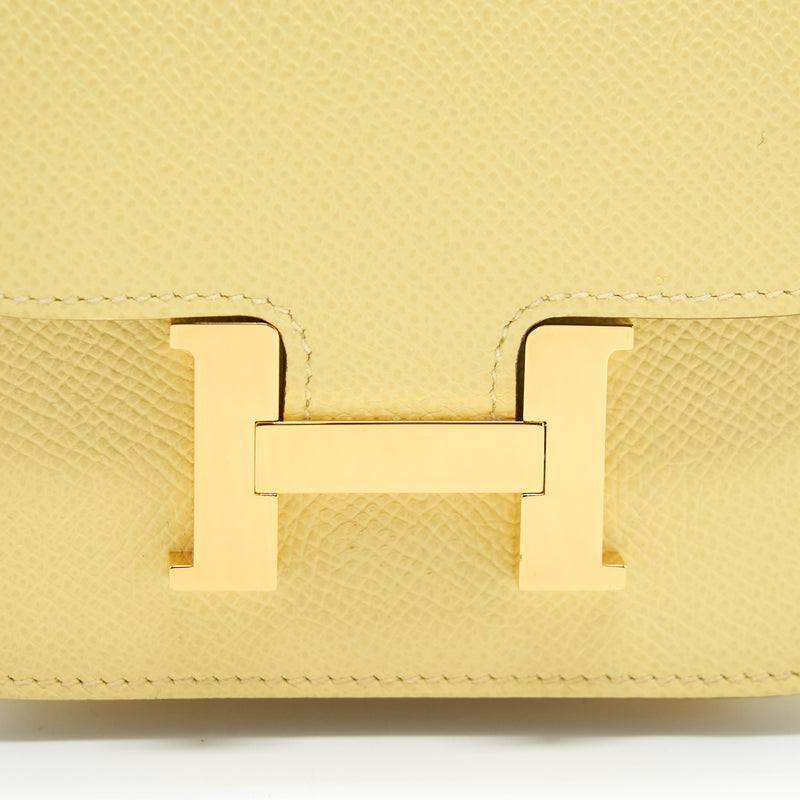 Hermes Constance Slim Epsom Jayne Poussin GHW Stamp Z