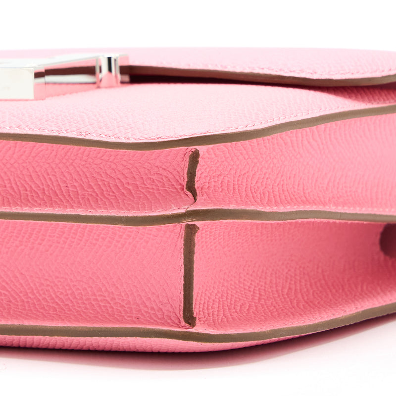 Hermes Mini Constance Epsom 1Q Rose Confetti SHW Stamp Y