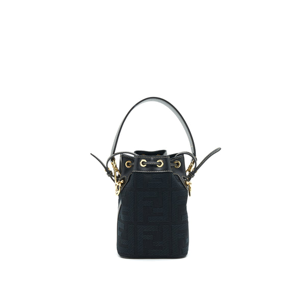 Fendi Mon Tresor Black Canvas Bag