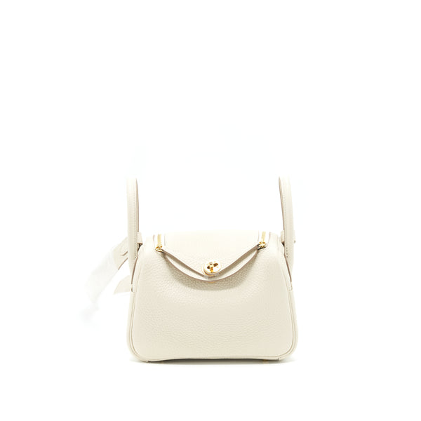 Hermes Mini Lindy Craie GHW Stamp Z