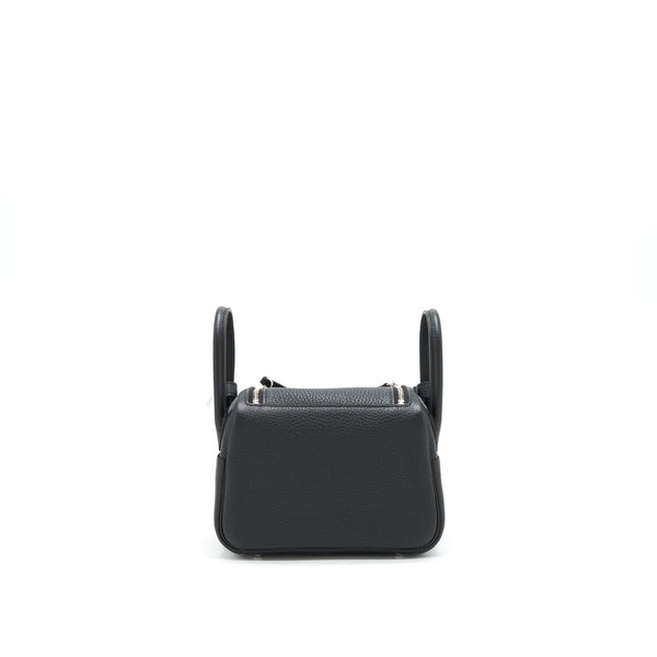 Hermes Mini Lindy Black SHW clemence leather stamp Z