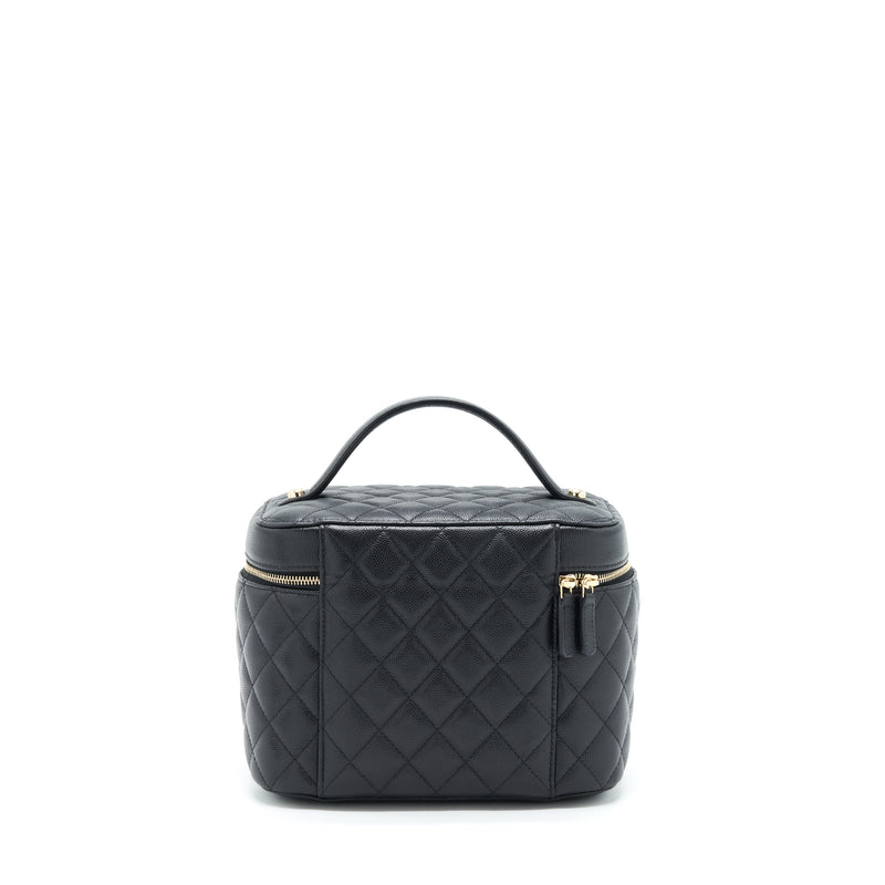 Chanel Top Handle Vanity Case Caviar Black LGHW