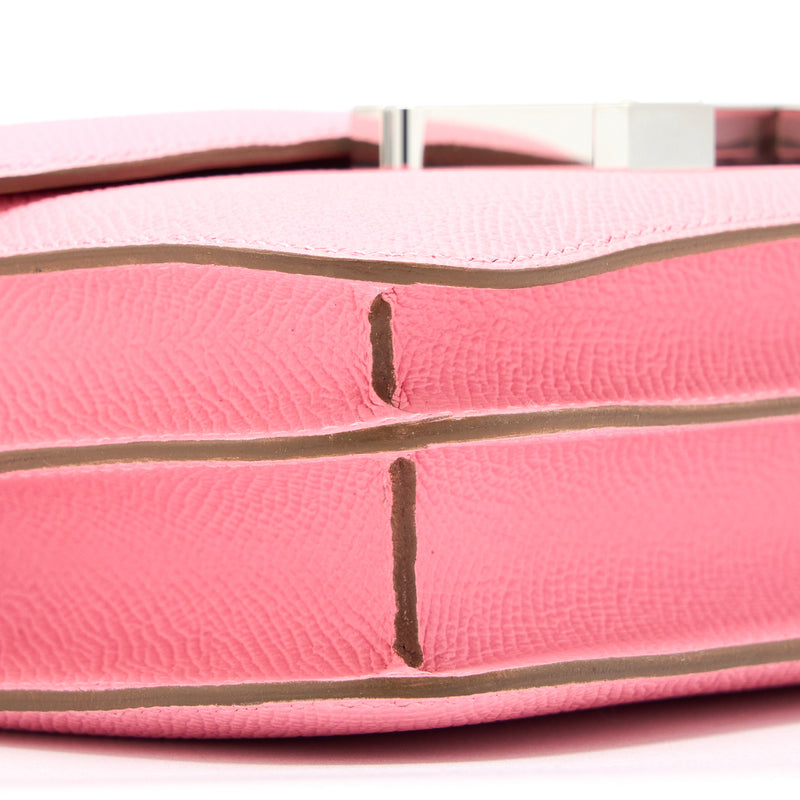 Hermes Mini Constance Epsom 1Q Rose Confetti SHW Stamp Y