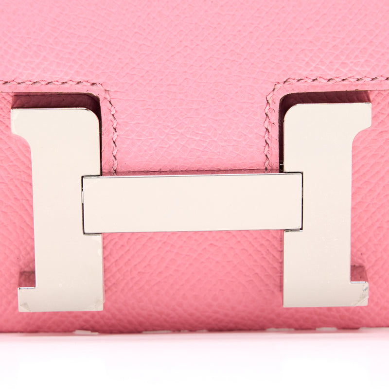 Hermes Mini Constance Epsom 1Q Rose Confetti SHW Stamp Y