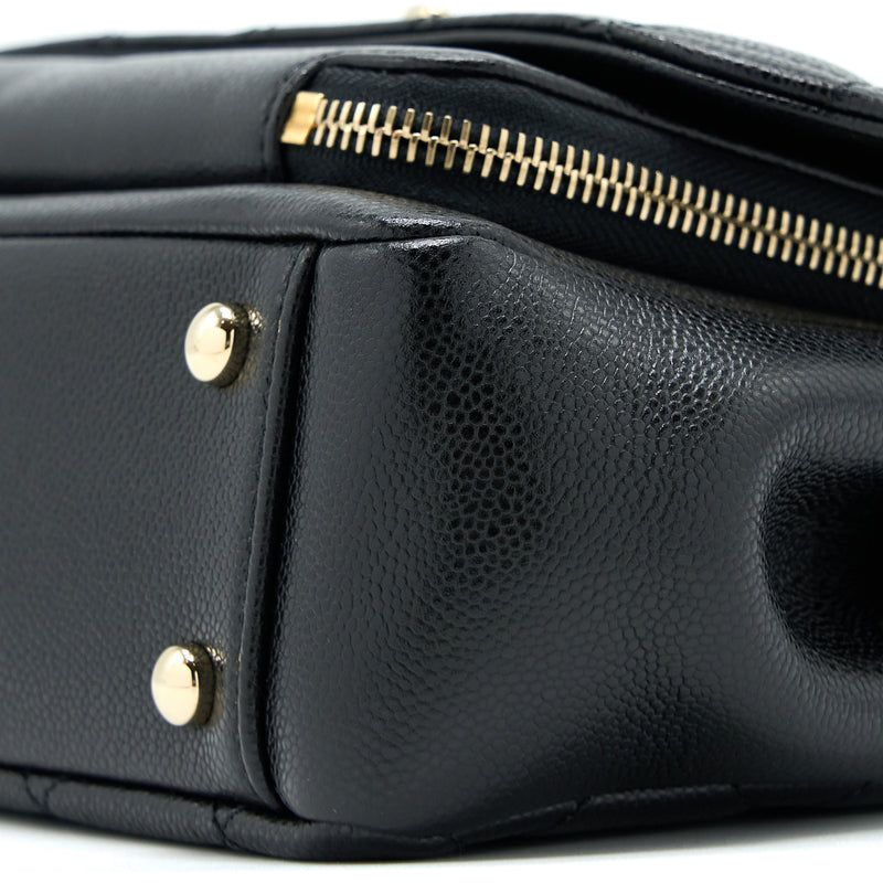 Chanel Medium Business Affinity Caviar Black LGHW(Microchip)