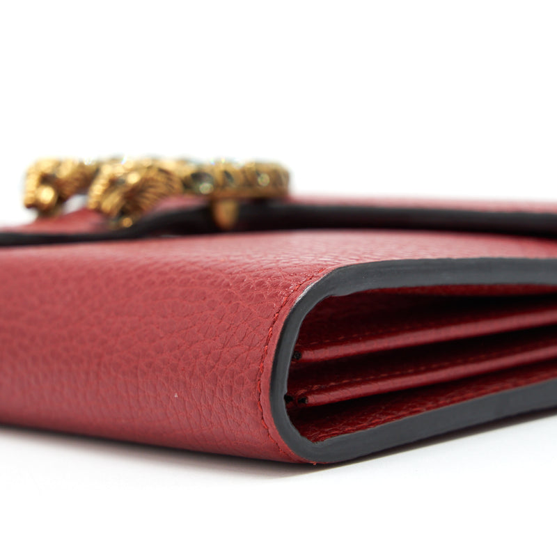 Gucci Dionysus Chain Wallet Red Gold/Sliver Hardware