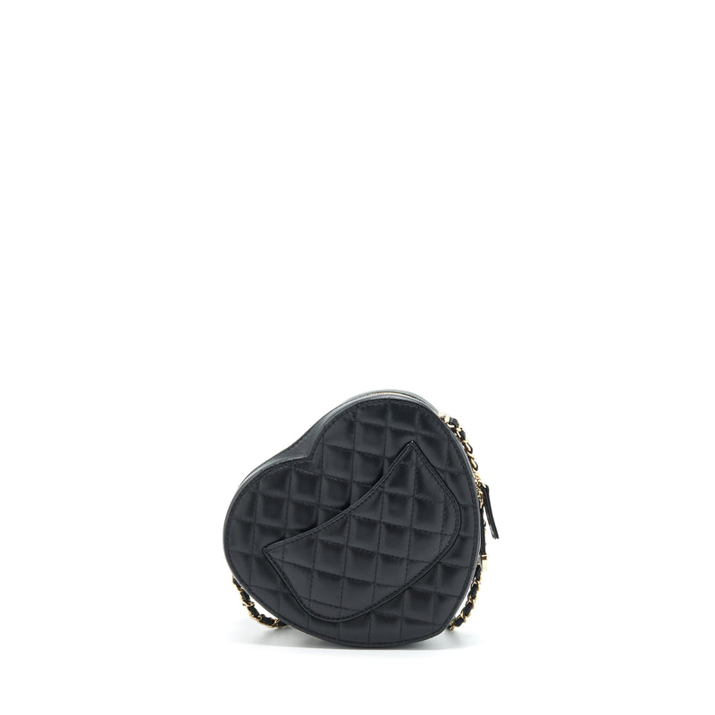 Chanel 22S Heart Bag Lambskin Black LGHW