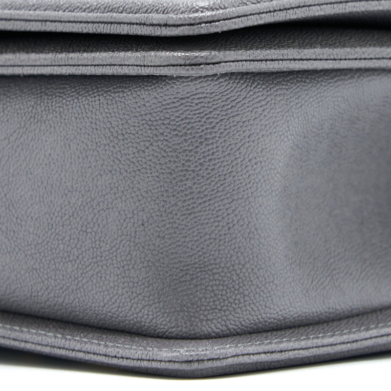 Chanel Small Boy Bag Caviar Grey LGHW