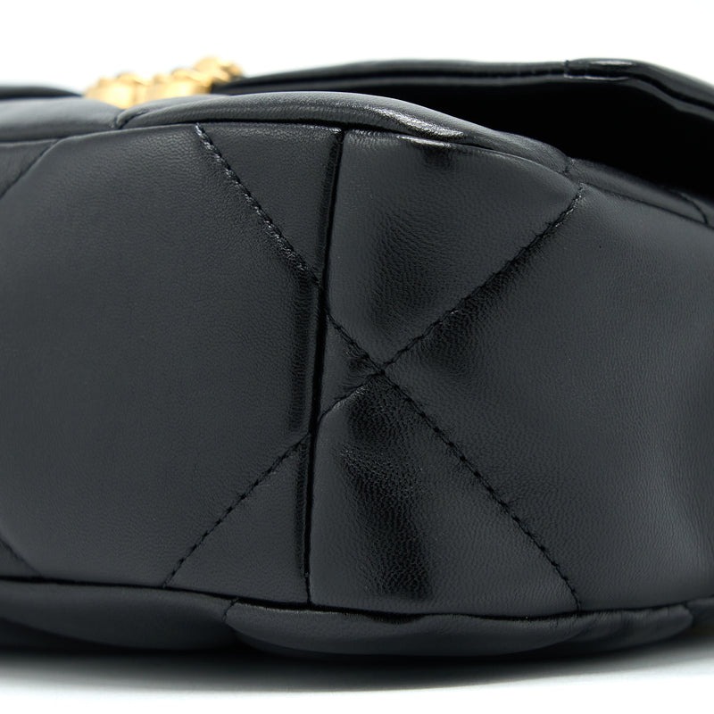 Chanel Small 19 Bag Lambskin Black Multicolour Hardware (Microchip)
