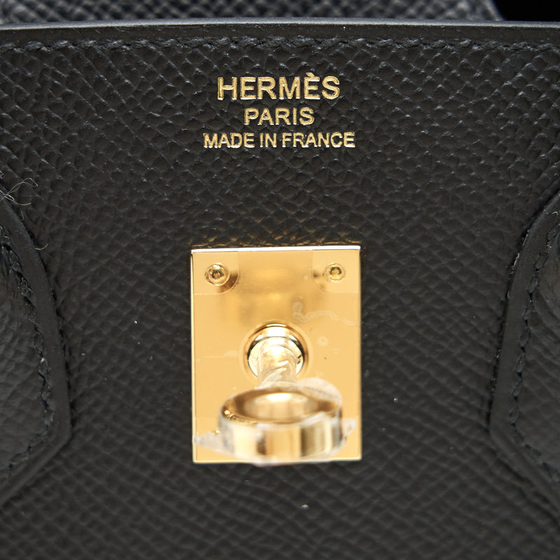Hermes Birkin 25 Sellier Black GHW Stamp Z