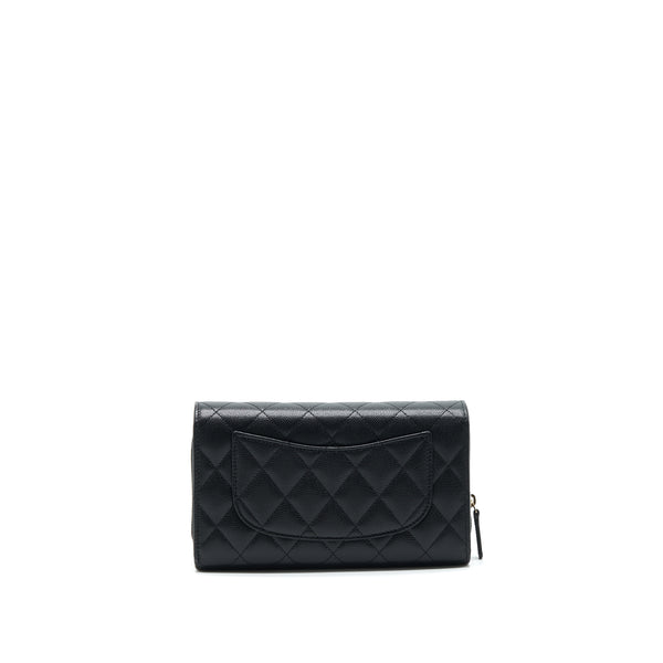 Chanel 22C 3 in 1 Wallet on Chain Caviar Black LGHW