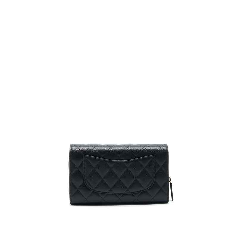 Chanel 22C 3 in 1 Wallet on Chain Caviar Black LGHW