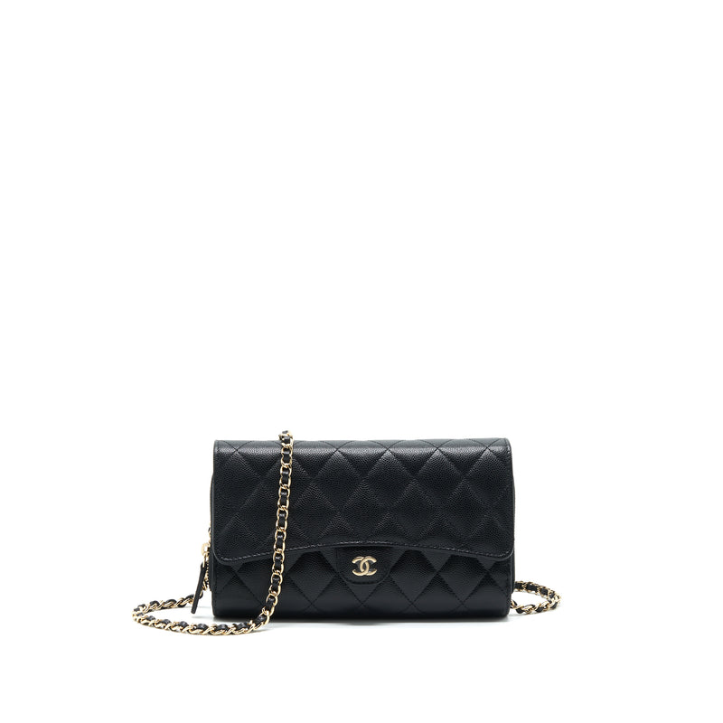 Chanel 22C 3 in 1 Wallet on Chain Caviar Black LGHW