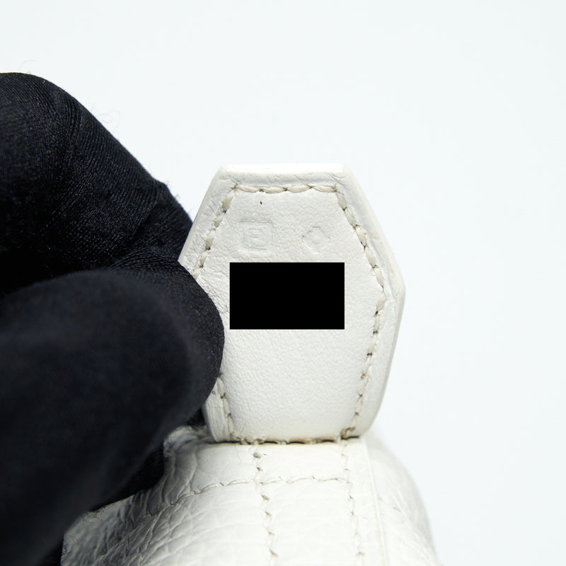 Hermes Bolide 31 Clemence 01 Blanc SHW Stamp Square P