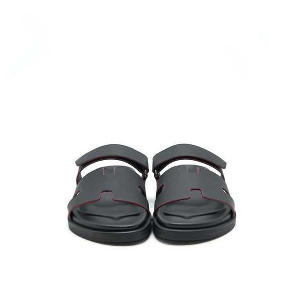 Hermes size40 Man's Chypre Sandle Black
