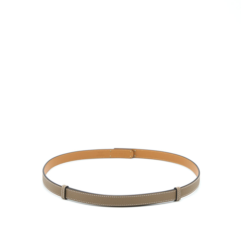 Hermes Classic Kelly Belt Epsom Etoupe GHW Stamp Z