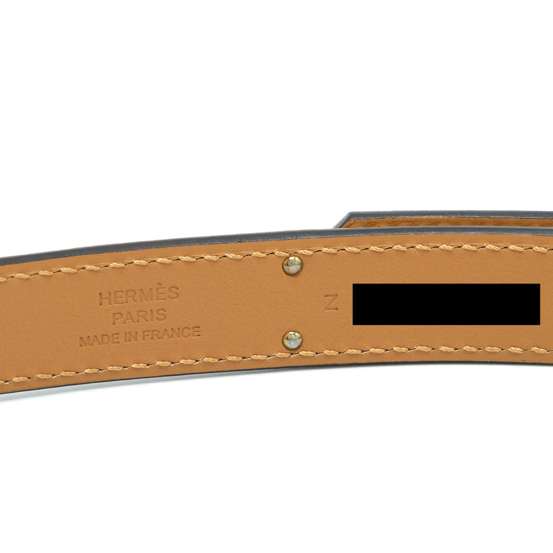 Hermes Classic Kelly Belt Epsom Etoupe GHW Stamp Z