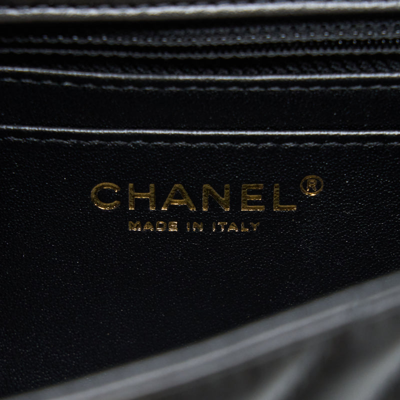 Chanel 2.55 Reissue Mini Chevron Flap Bag Aged Calfskin  Black GHW