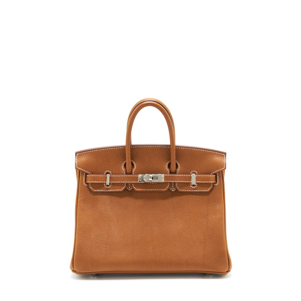 Hermes Birkin 25 Barenia Faubourg 34 Fauve SHW Stamp Z