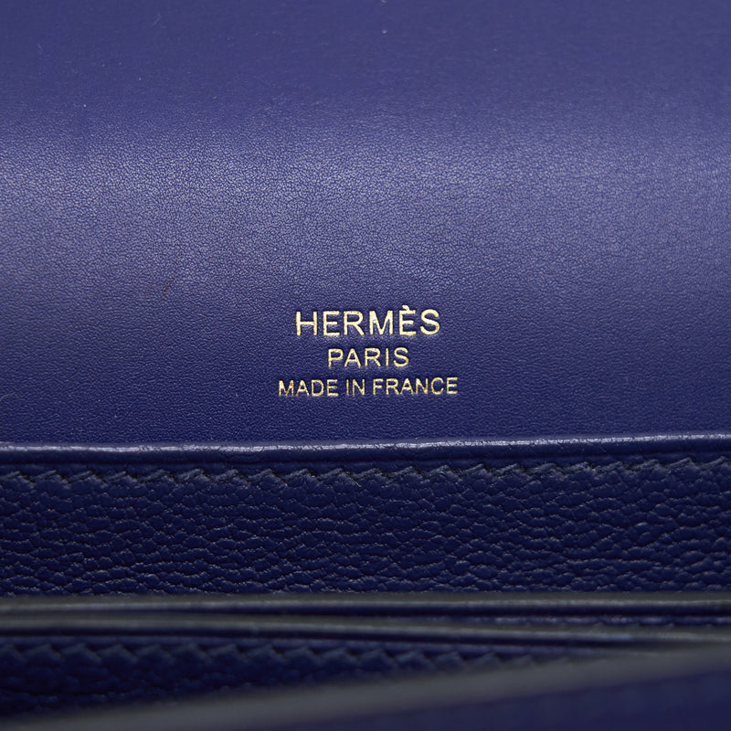 Hermes Mini Roulis M3 Blue Encre Veau Allegro