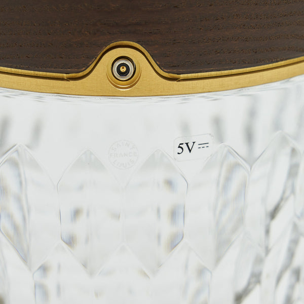 Hermes × Saint Louis Folia Portable Lamp Dark Ash