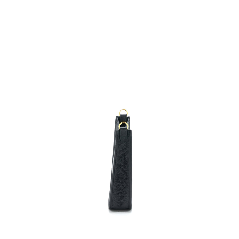 Hermes Mini Evelyn Clemence Black GHW Stamp B