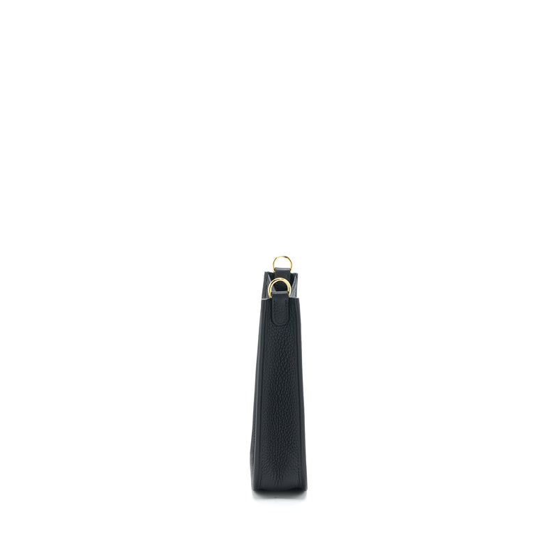 Hermes Mini Evelyn Clemence Black GHW Stamp B
