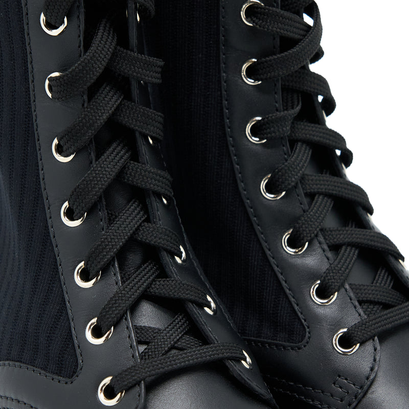 Fendi leather hot sale biker boots