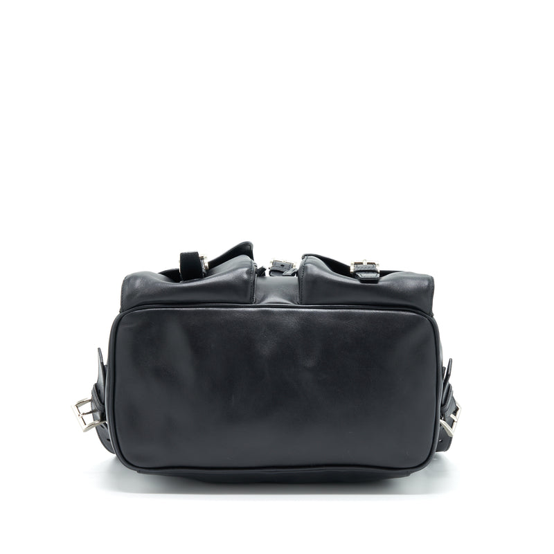 Prada Zainetto Backpack Soft Calfskin Black SHW