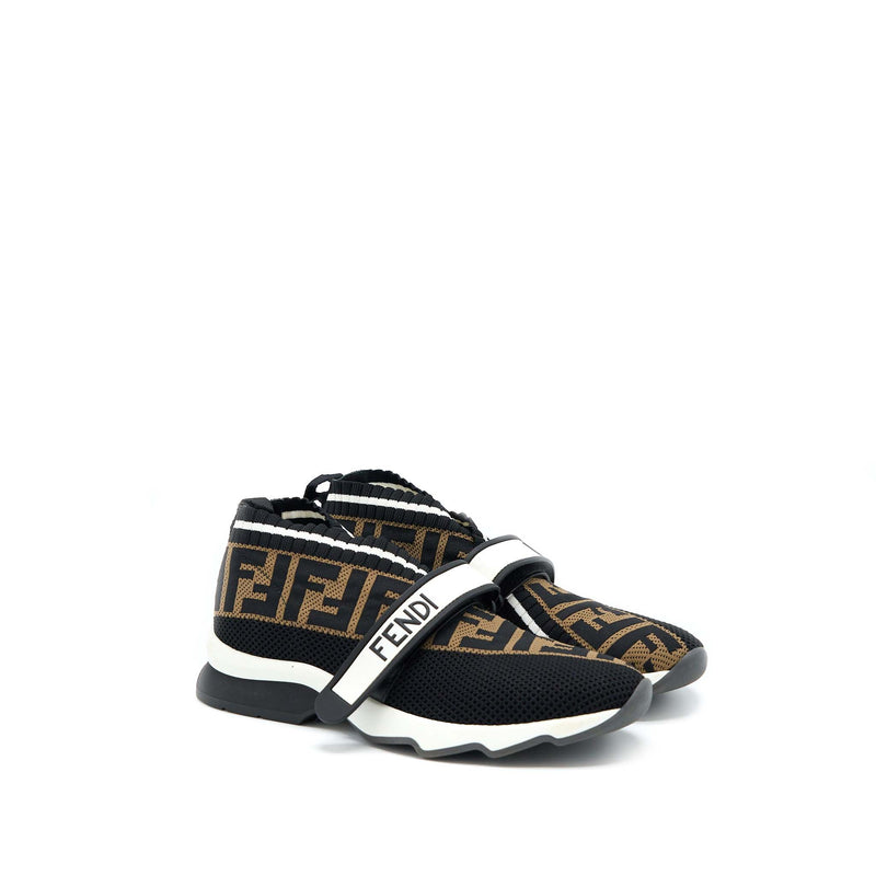 Fendi Size 37 Fabric Black Sneaker