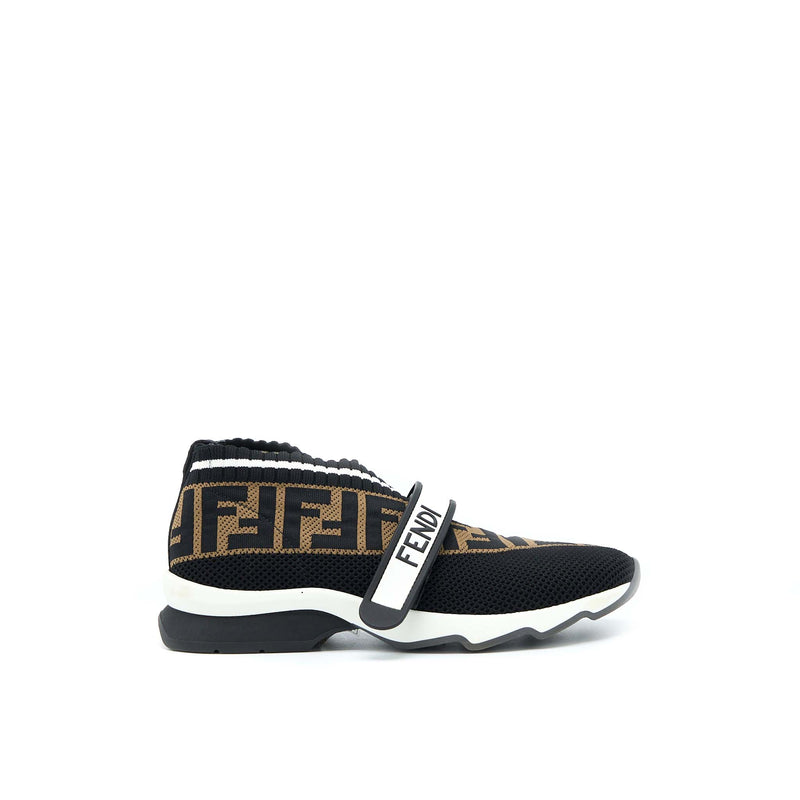 Fendi Size 37 Fabric Black Sneaker