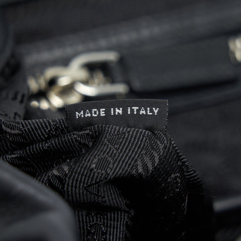 Prada Zainetto Backpack Soft Calfskin Black SHW