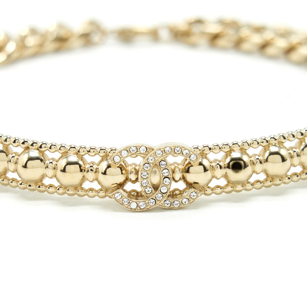 Chanel 22C Choker Light Gold Tone