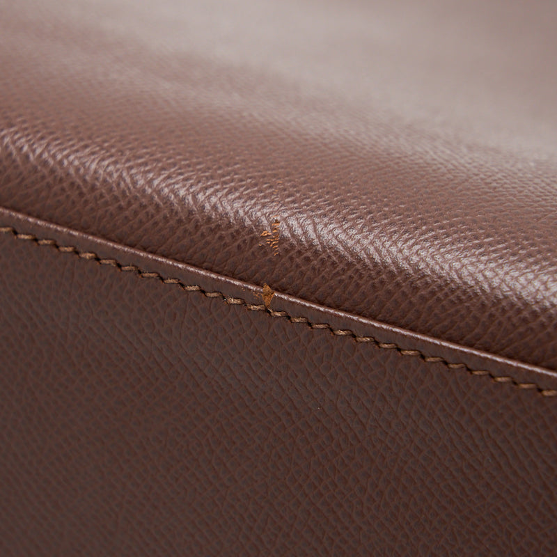 Hermes Kelly 40 Epsom chocolate GHW Stamp Square O