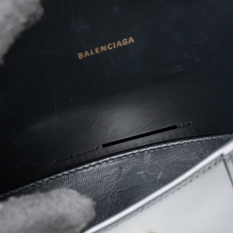 Balenciaga Hourglass XS Calfskin Black GHW