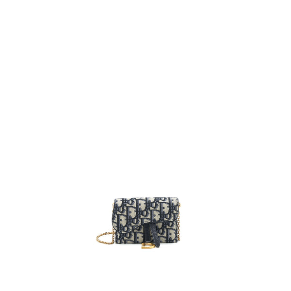 DIOR Mini Saddle Pouch with Chain