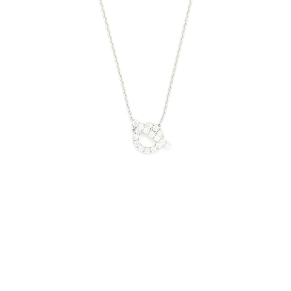 Hermes Finesse Pendant White Gold With Diamonds