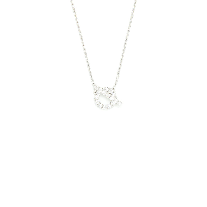 Hermes Finesse Pendant White Gold With Diamonds