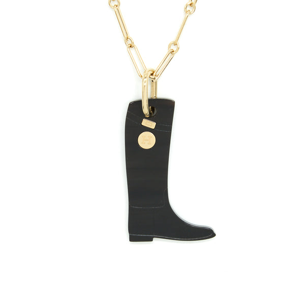 Hermes Amulette Laquee Cavalier Pendant Large Model