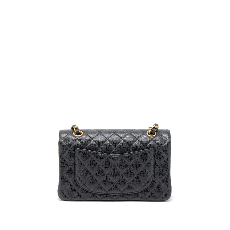 Chanel Small Classic Double Flap Bag Caviar Black GHW (Microchip)