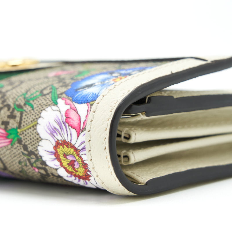 Gucci Flower Long Wallet Multicolour GHW