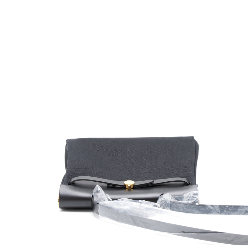 Hermes Herbag Zip 31 Bag Canvas/Hunter Black GHW Stamp U