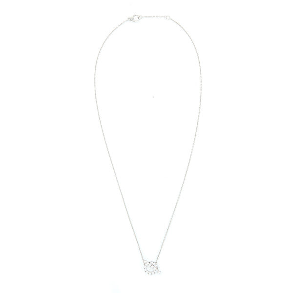 Hermes Finesse Necklace White Gold with Diamonds
