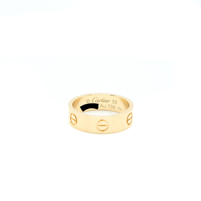 Cartier Size 55 Love Ring Yellow Gold